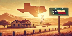 Texas landscape and inheritance concept