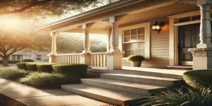 Texas home front porch ready to sell